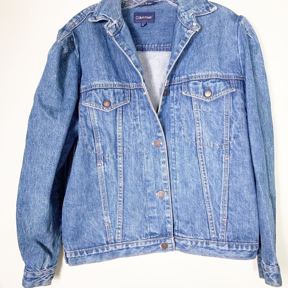 Calvin Klein Denim Jean Jacket Size MedIum 1980s 1990s